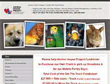 Tablet Screenshot of animalhouseproject.org